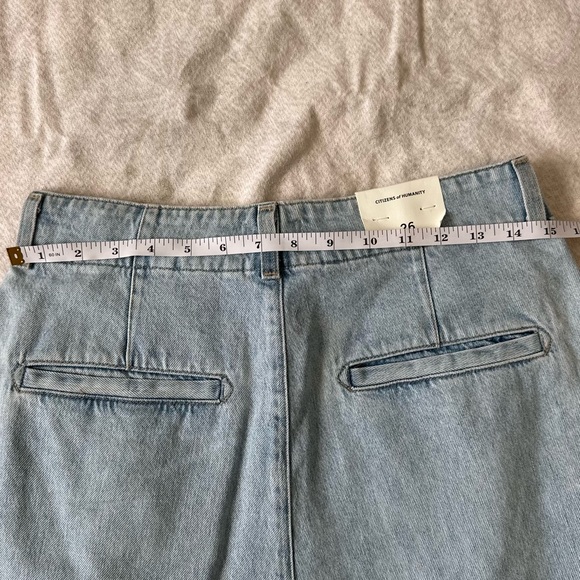 Evereve Citizens of Humanity Beverly Jeans Barrel 26 NWT Wide Leg Pleated Denim - Picture 8 of 10